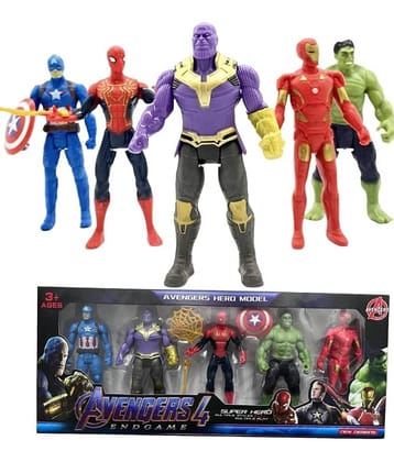 Avengers Superhero Action Figure Toy 5 Pcs Set for Boys Girls Kids