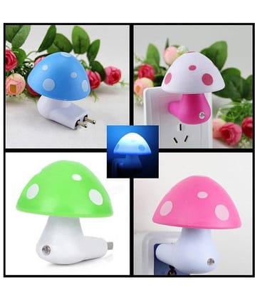 P India Automatic Night Fall Sensor Mushroom Lamp (set Of 3)
