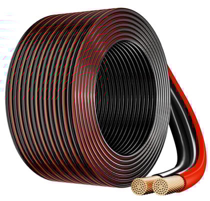 FEDUS 16 Gauge/AWG Speaker Wire 45M 147Ft Oxygen-Free Copper 2 Conductors Audio Speaker Cable for Car Speakers Stereos, Subwoofer, Home Theater Speakers, HiFi Surround Sound system, Radio FEDUS 16 Gauge/AWG Speaker Wire 45M 147Ft Oxygen-Free Copper 2 Con