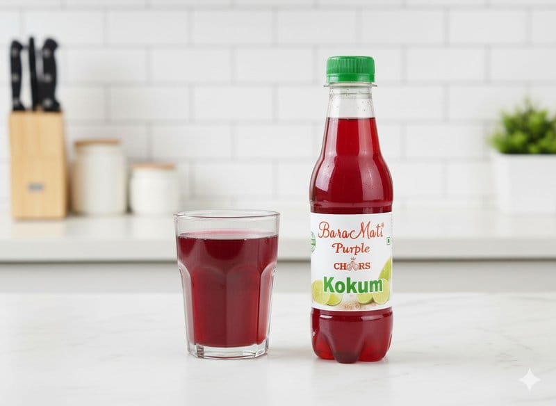 Baramati Nectar Traditional Kokum Sharbat - Sweet & Tangy Summer Cooler (200ml)