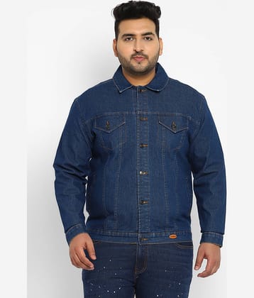 Urbano Plus - Blue Denim Regular Fit Men's Denim Jacket ( Pack of 1 )