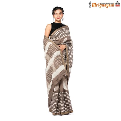 HANDLOOM MAHESHWARI SILK SAREE WITH BLOUSE (SKU - 3N0111050422, SAREE-1163)