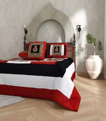 Luxury 240 TC Embroidery Silk Bedsheet for Double Bed Luxury 240 TC Embroidery Silk Bedsheet for Double Bed
