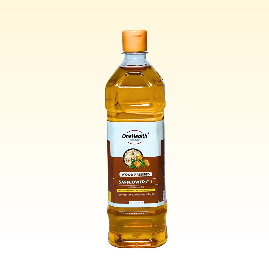 OneHealth Wood Pressed Safflower Oil, 1 L