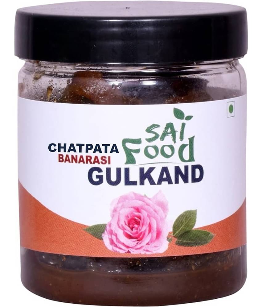 SAi Food CHATPATA Banarasi Gulkand Made from Finest Rose Petals Finest Mixed Gulkand Pickle 250 g