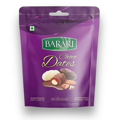 BARARI CHOCO ALMOND DATES 250Gm