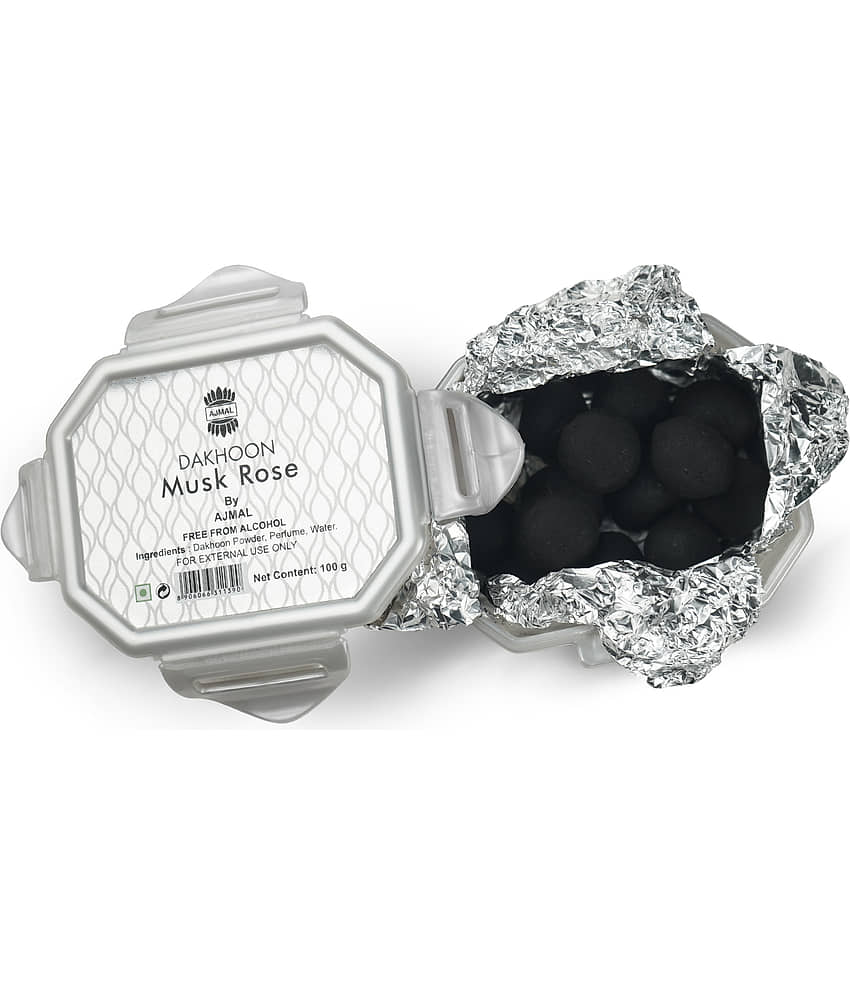 AJMAL Dhoop,Incense Black Dhoop Black Musk,Rose 100 gm ( Pack of 1 )