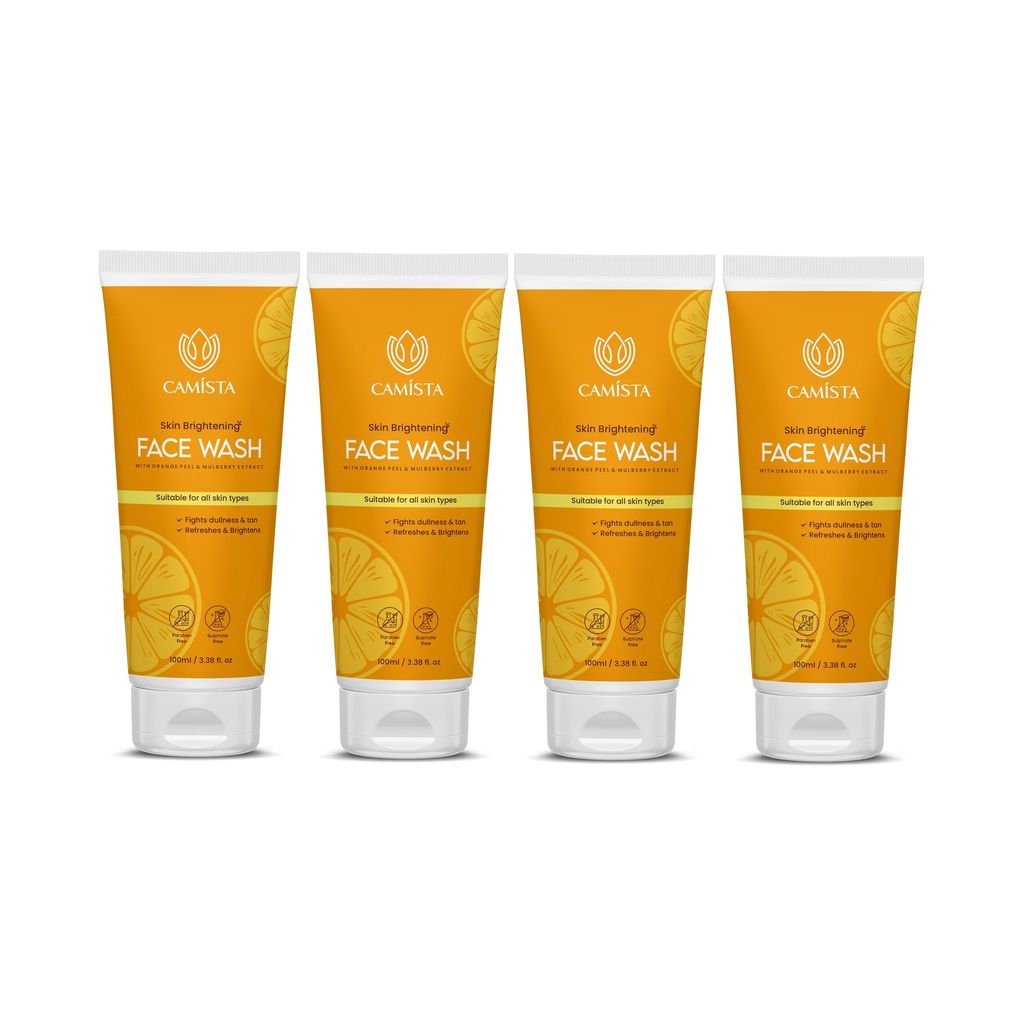 CAMISTA Skin Brightening Face Wash with Orange Peel & Mulberry Extract