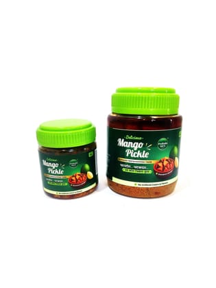 Poshain Rich Mango Pickle (200g) | Authentic Maharashtrian Taste, Grandma's Recipe | No Artificial Colors & Flavors | Aam Ka Achar