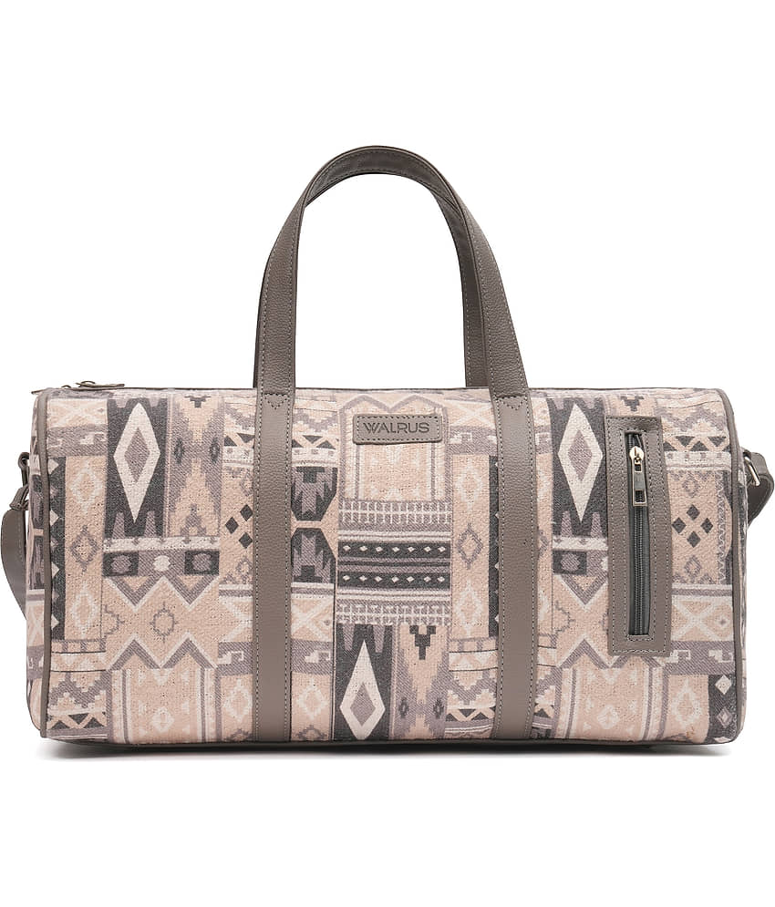 Walrus 23 Ltrs Light Grey Fabric Duffle Bag