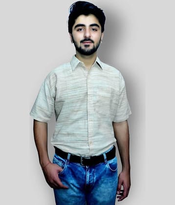 DESHBANDHU DBK - Beige Cotton Regular Fit Men's Formal Shirt (Pack of 1)
