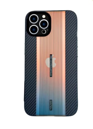 Porsche - Carbon Fiber Textured iPhone Case iPhone 14 Pro