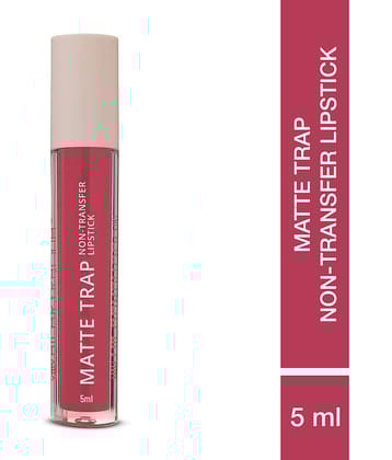 Hilary Rhoda Matte Trap Liquid Lipstick ,Non-Transfer & Waterproof Lipstick -5ml (Peachy)