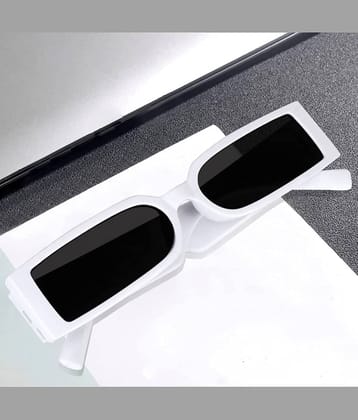 Tanisha White Rectangular Sunglasses ( Pack of 1 )