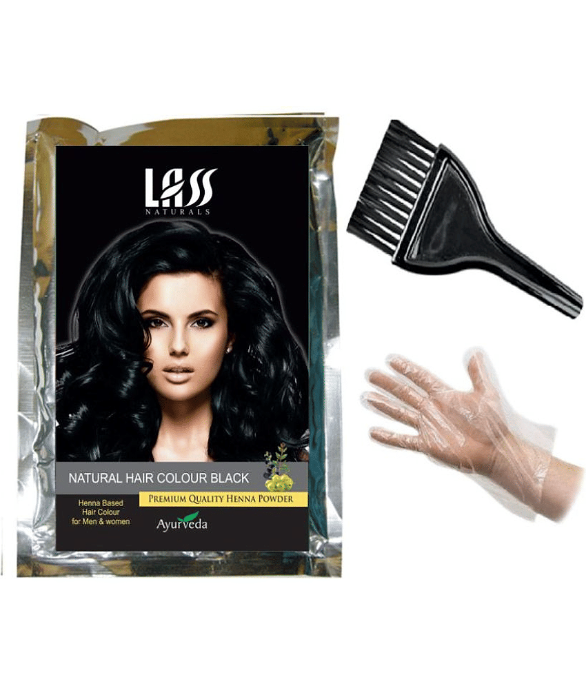 Lass Naturals Temporary Hair Color Black 100 gm