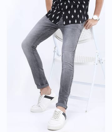 Highlander Skinny Fit Basic Men's Jeans - Grey ( Pack of 1 )