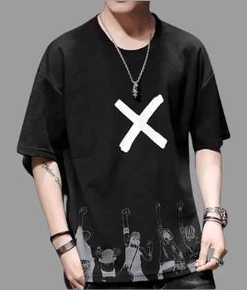 attitude start of fashion Pack of 1 Polyester Regular Fit Men's T-Shirt ( Black )