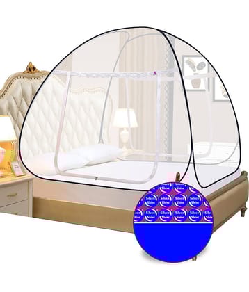 Silver Shine - Black Polypropylene Foldable Mosquito Net, Machardani ( Pack of 1 )