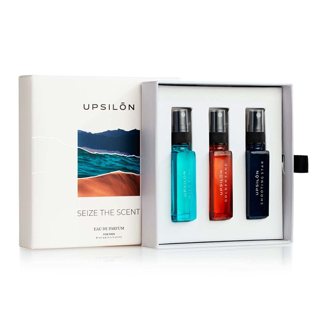UPSILON Shooting Star Eau De Parfum with Combo of Long-Lasting Pocket Perfumes | Long Lasting Fresh & Powerful Fragrance Spray Travel Friendly Luxury Parfum Scent | Men’s Perfume | 124ml - Pack Of 2