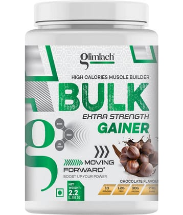 GLIMLACH Bulk Extra Strength Weight Gainers/Mass Gainers (1 kg, Chocolate)