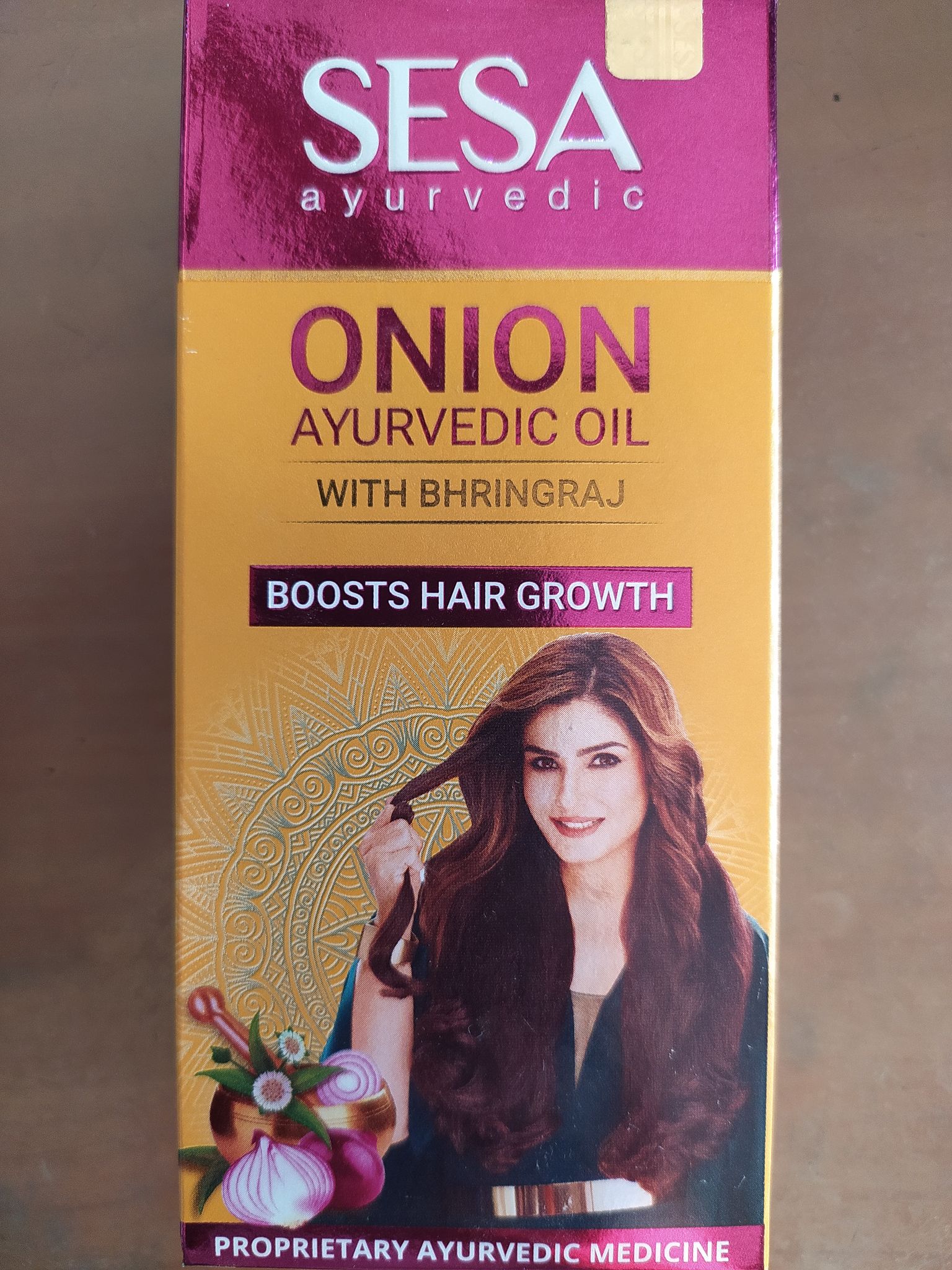 Sesa Ayurvedic Onion Ayurvedic oil With bhringraj Boosts hair growth Proprietary ayurvedic medicine 
