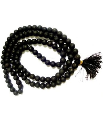 Jwala Mukhi - Mala - Jwalamukhi - Black - Volcano Lava Stone - 108 Beads Natural