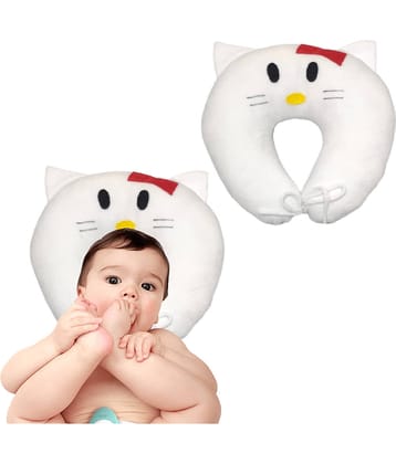 JUZZII Single White Velvet Kids Fibre Filled Pillow