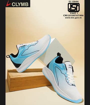 Clymb Navy Blue Men's Sports Running Shoes