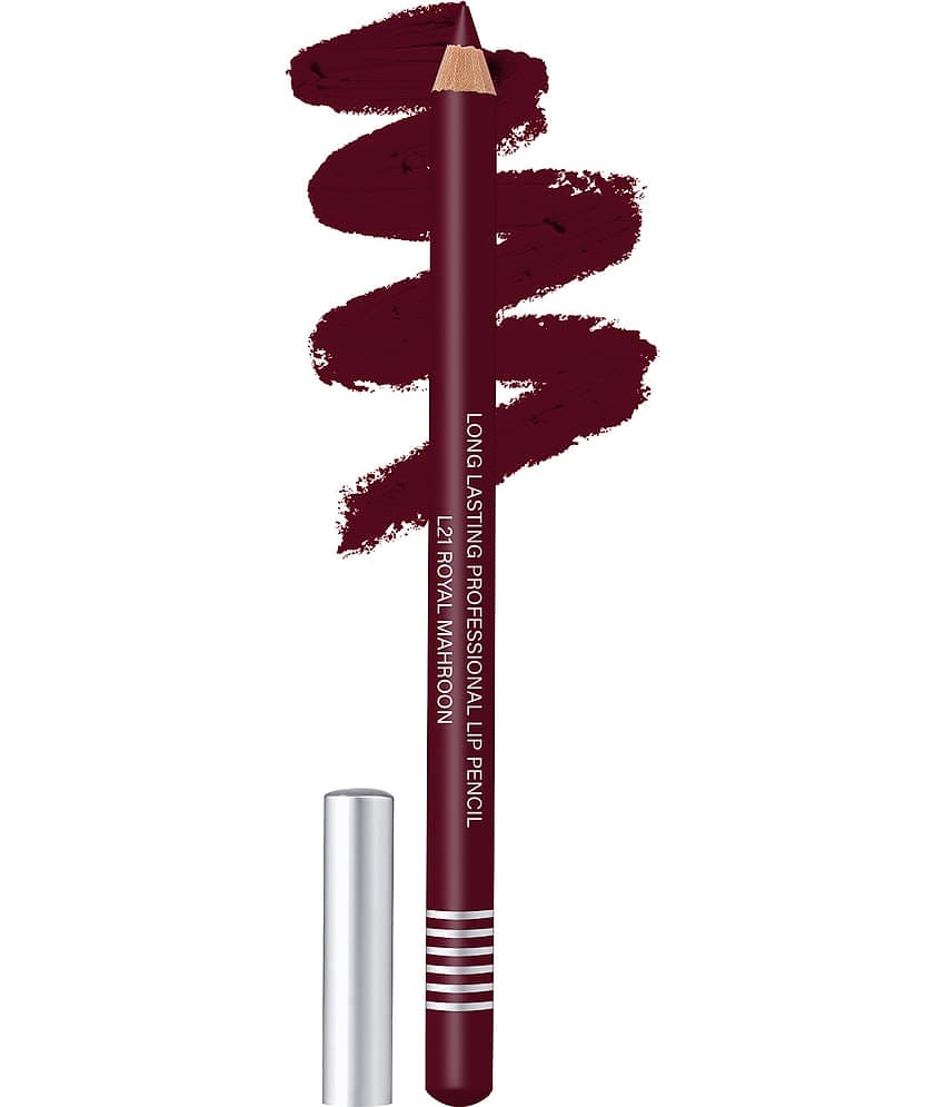 Colors Queen Long Lasting Professional Lip Pencil 2g, Royal Maroon (Shade - L21)