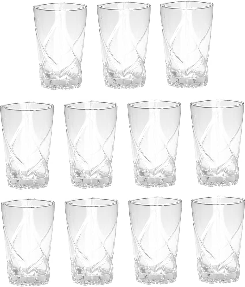 Somil Water/Juice  Glasses Set,  280 ML - (Pack Of 11)