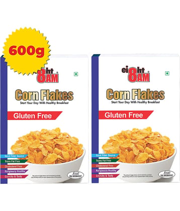 8AM Gluten Free Corn Flakes 300 gm Pack of 2