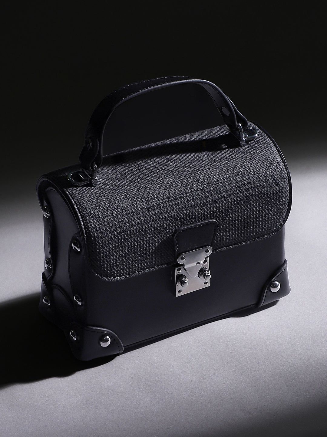 The Trunk Hand Bag - Onyx Black-Hand Bag