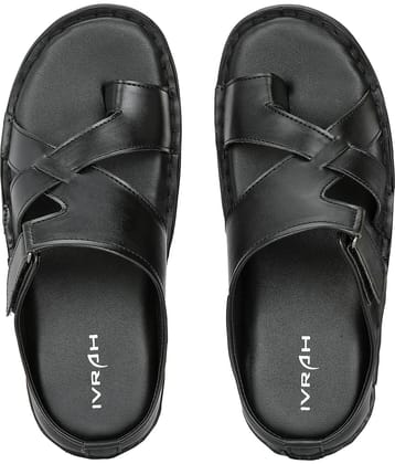 IVRAH - Black Men's Thong Flip Flop
