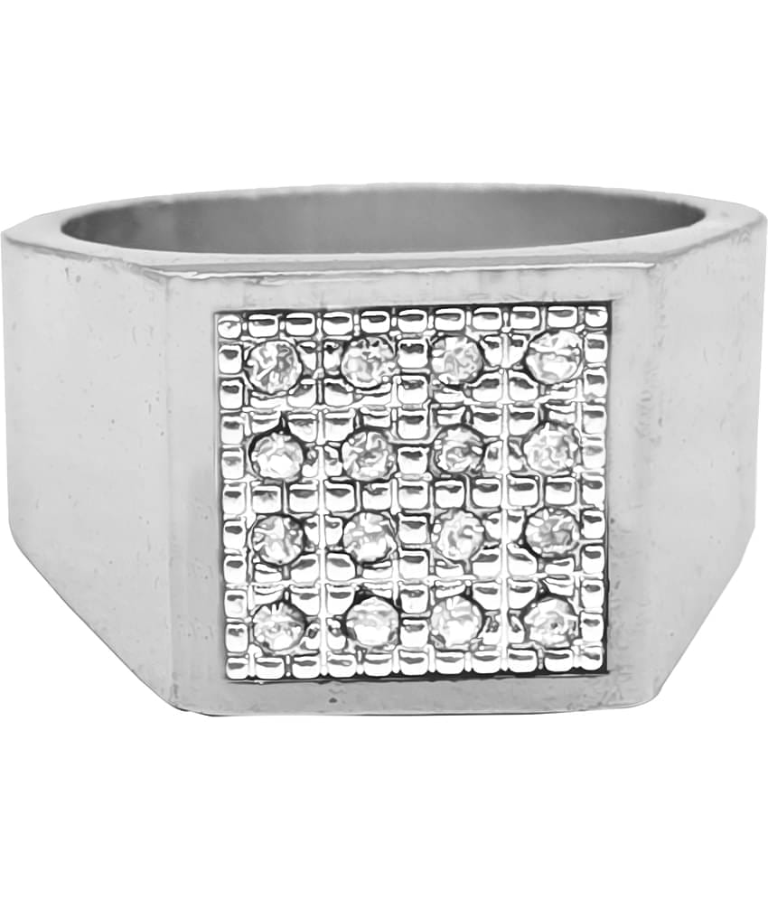 JIPPA - Silver Rings ( Pack of 1 )