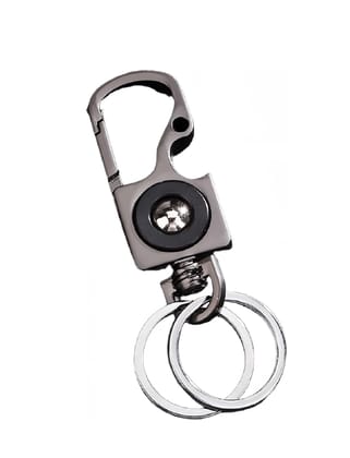 Stylish Metal Keychain V14 with Carabiner Clip