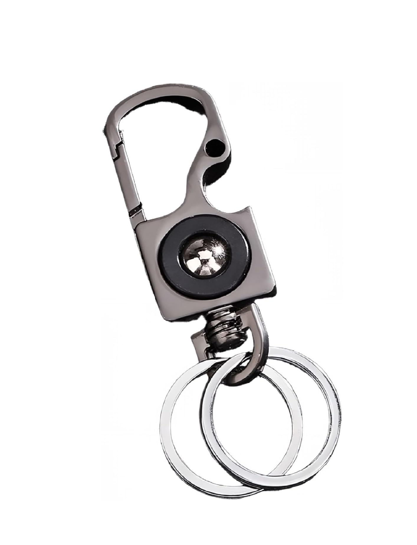 Stylish Metal Keychain V14 with Carabiner Clip