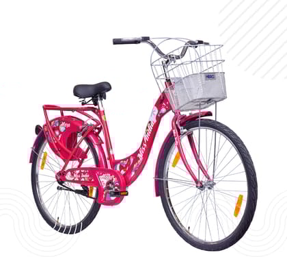HERO Alora 26 T (inch) Utility Bike (Single Speed, Pink, Rigid)