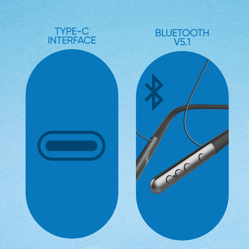 Cellecor BS-1 Wireless Bluetooth Earphone Neckband with 30 Hrs playtime Bluetooth-Grey