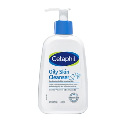 Cetaphil Oily Skin Cleanser, Daily Face Wash For Oily, Acne Prone Skin, Gentle Foaming, 236ML Cetaphil Oily Skin Cleanser, Daily Face Wash For Oily, Acne Prone Skin, Gentle Foaming, 236ML - 250 g (Pack of 1)