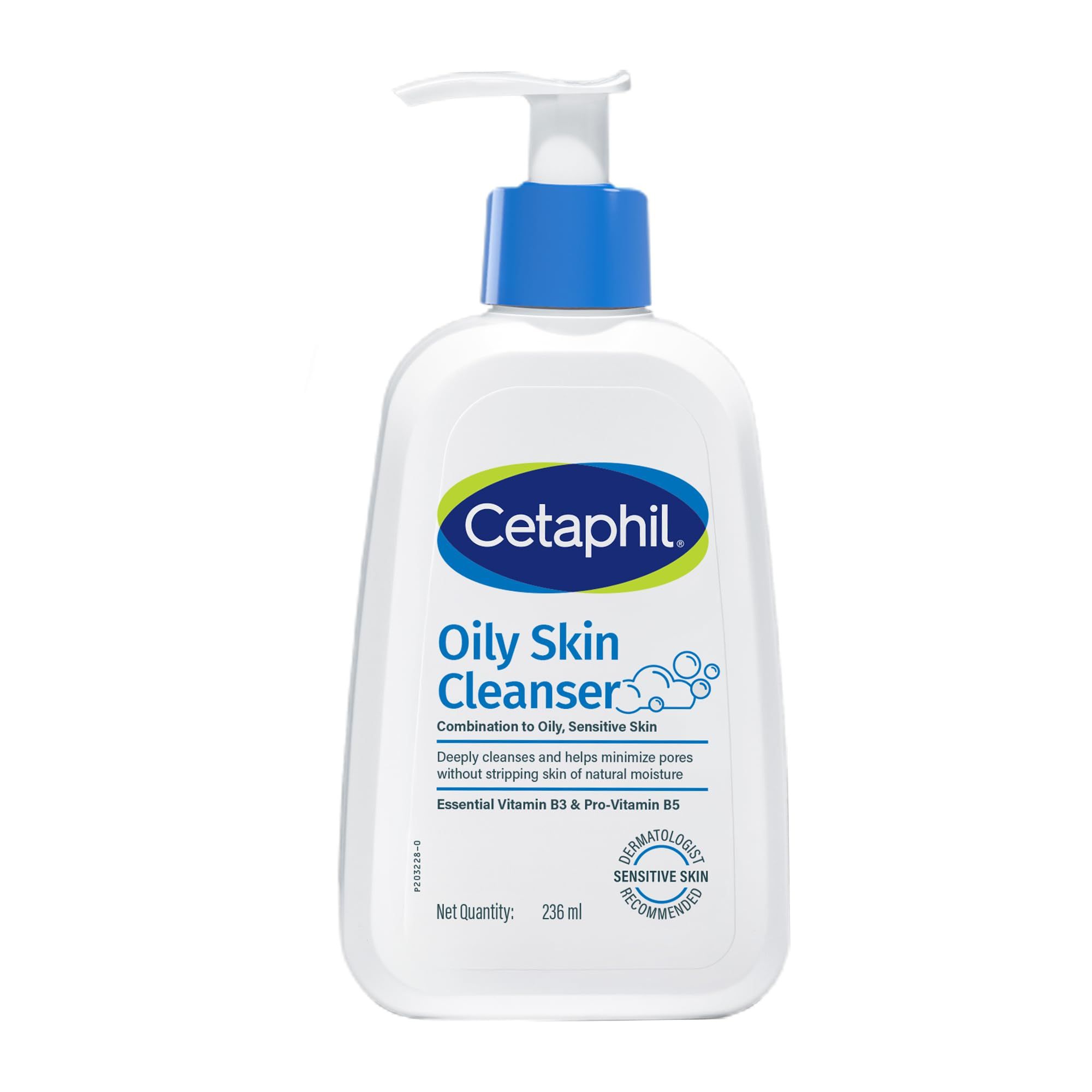 Cetaphil Oily Skin Cleanser, Daily Face Wash For Oily, Acne Prone Skin, Gentle Foaming, 236ML Cetaphil Oily Skin Cleanser, Daily Face Wash For Oily, Acne Prone Skin, Gentle Foaming, 236ML - 250 g (Pack of 1)