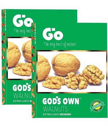GO Organic Extra Light Broken Walnuts Kernels 500g (250g X 2)
