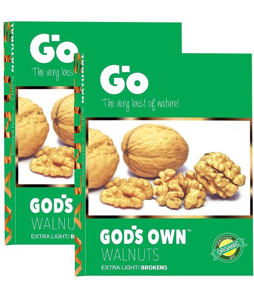 GO Organic Extra Light Broken Walnuts Kernels 500g (250g X 2)