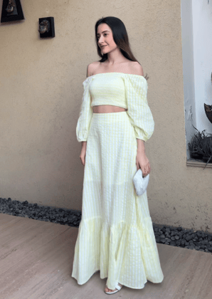 Komal Kapoor in Buttercup Co-Ord Set-Yellow / XS
