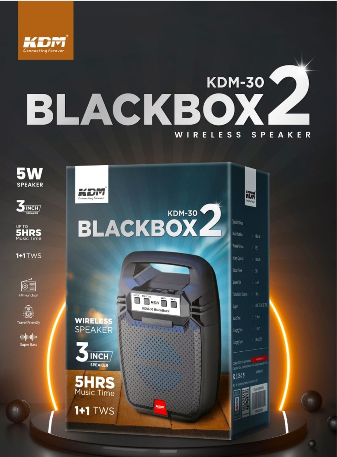 KDM 30 Black Box  SPEAKER