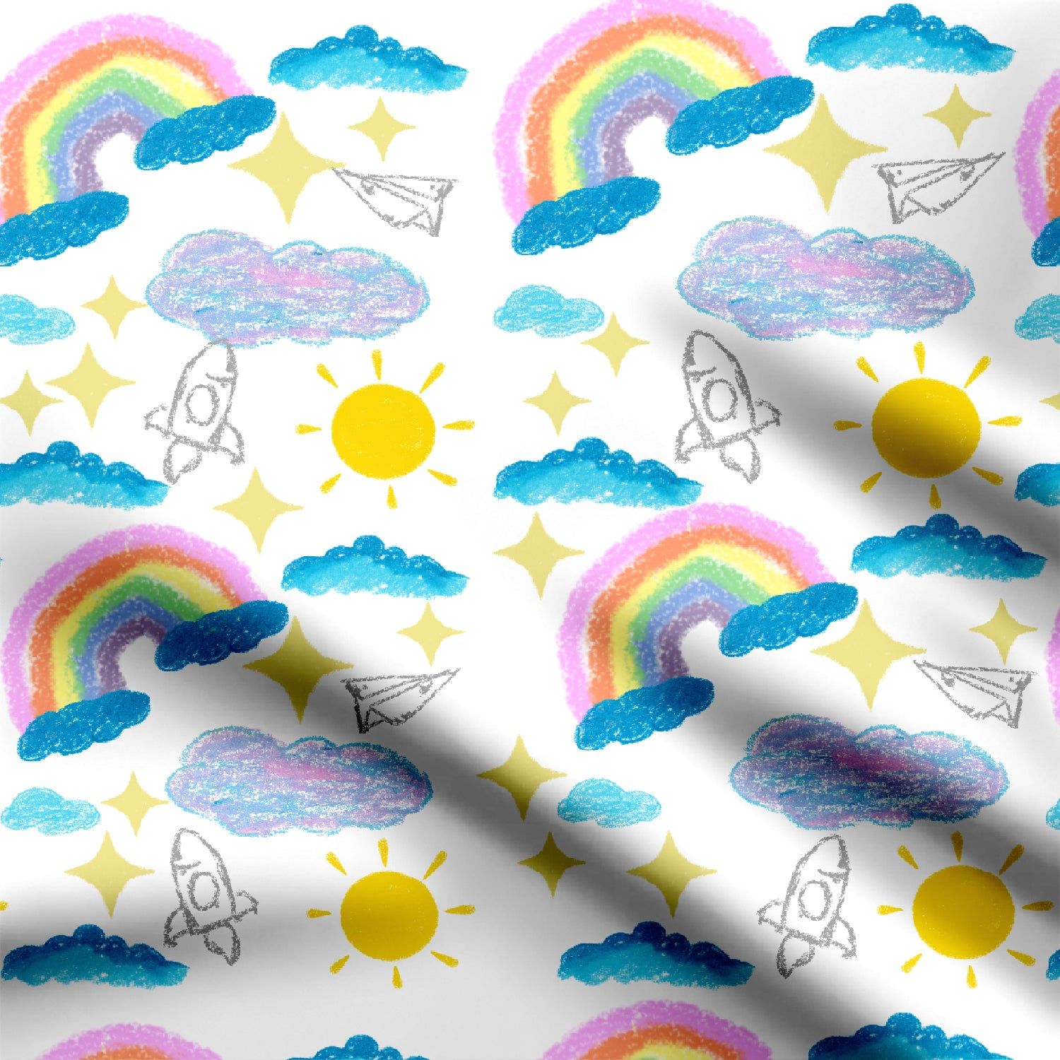 Rainbow & sunshine- W-Cotton