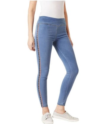 Miss Chase - Blue Cotton Women's Jeggings ( Pack of 1 )