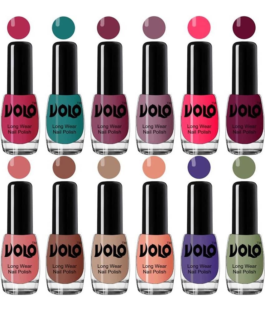 VOLO True Wear High Gloss Impresso Nail Polish Sets of 12  Multi Glossy 60 mL