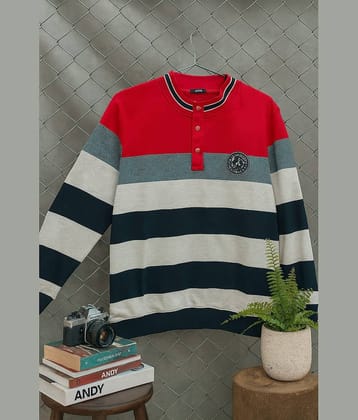 AUSTIVO Cotton Blend High Neck Men's Sweatshirt - Multicolor ( Pack of 1 )