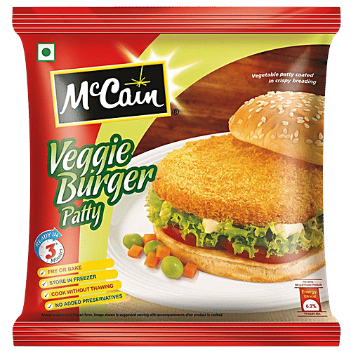 McCain Veggie Burger Patty, 360 g Pouch