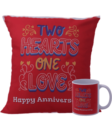 Ros - Red Ceramic Gifting Printed Cushion